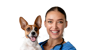 Woman with dog